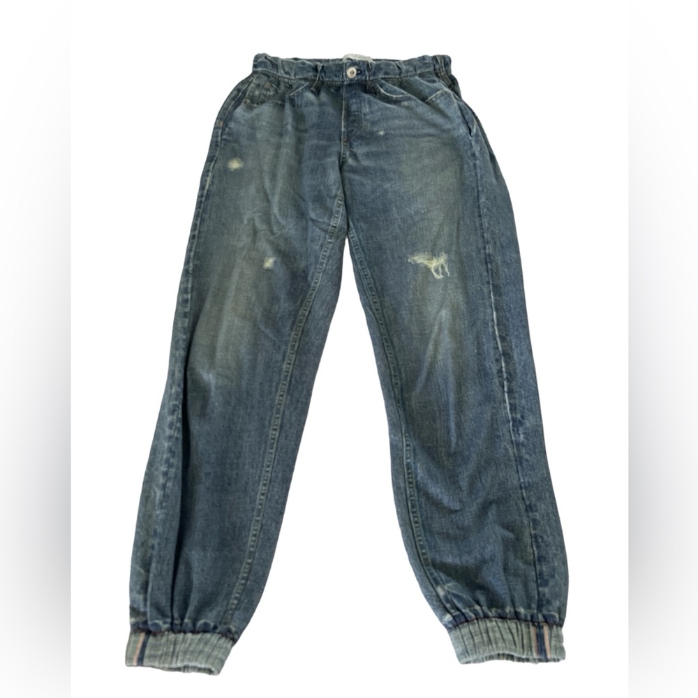 rag & bone Light Blue Washed Denim Jogger Jeans - Picture 4 of 13